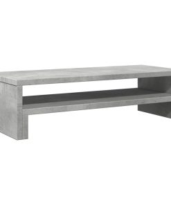 vidaXL Monitorständer Betongrau 54x22x15 cm Holzwerkstoff