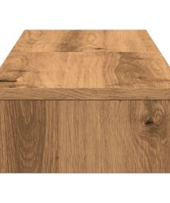 vidaXL Monitorständer Verstellbar Artisan-Eiche 80x24x10,5 cm