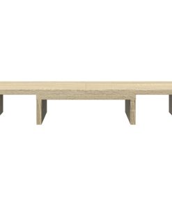 vidaXL Monitorständer Verstellbar Sonoma-Eiche 60x24x10,5 cm