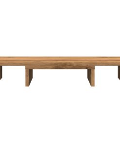 vidaXL Monitorständer Verstellbar Artisan-Eiche 60x24x10,5 cm