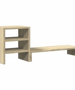 vidaXL Monitorständer mit Schreibtisch-Organizer Sonoma-Eiche
