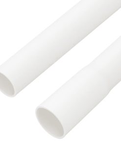 vidaXL Installationsrohre mit Clips Ø20 mm 10 m PVC