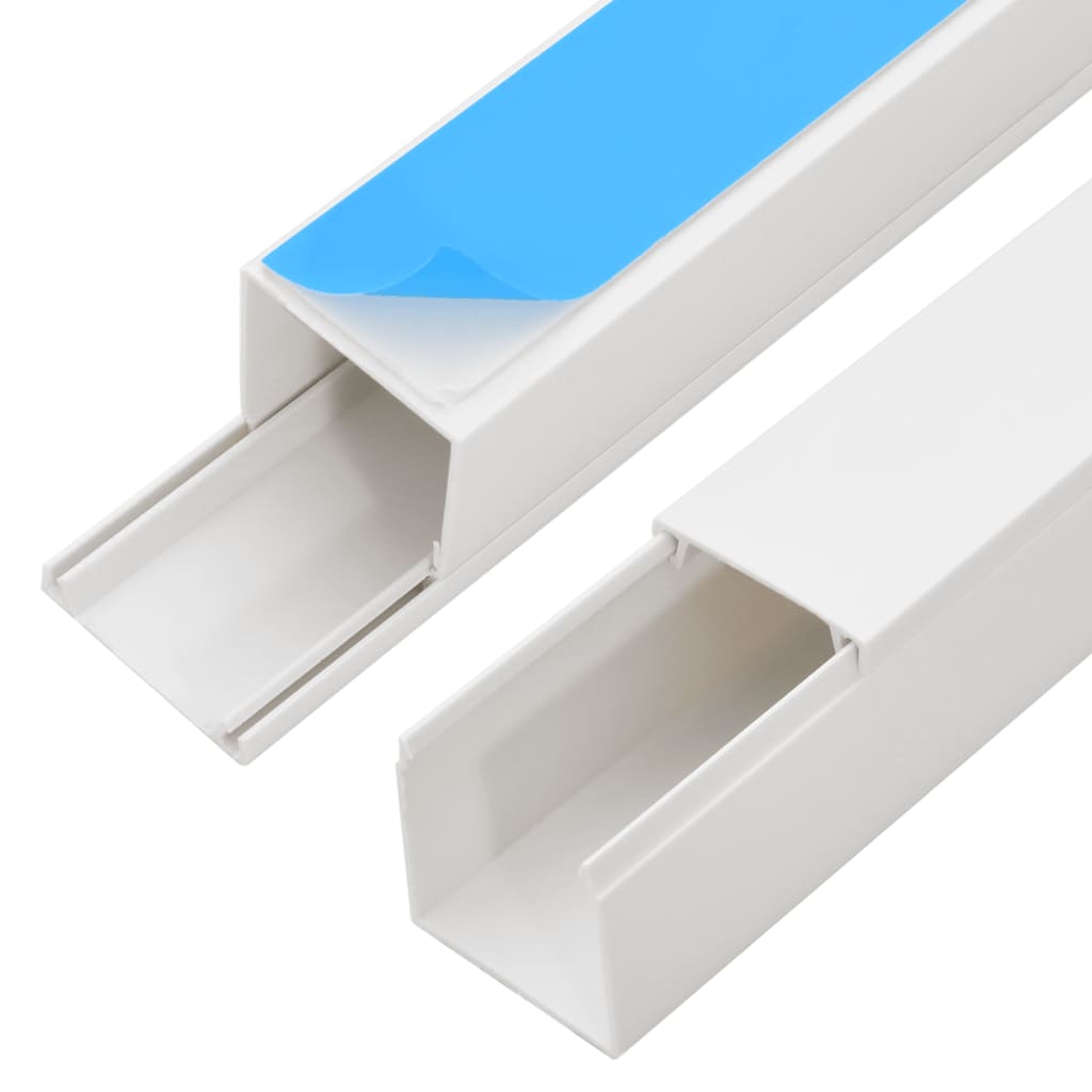 vidaXL Kabelkanäle Selbstklebend 20x10 mm 10 m PVC