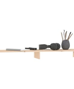 vidaXL Monitorständer 100x27x10 cm Massivholz Kiefer