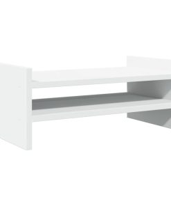 vidaXL Monitorständer Weiß 50x27x20 cm Holzwerkstoff