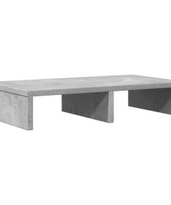 vidaXL Monitorständer Betongrau 50x27x10 cm Holzwerkstoff