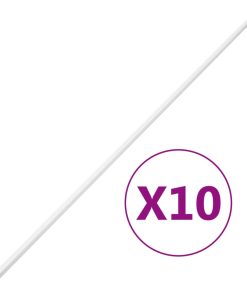 vidaXL Installationsrohre 30x15 mm 10 m PVC