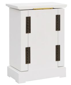 vidaXL Schmuckkasten mit Spiegel MDF 25 x 13,5 x 34 cm
