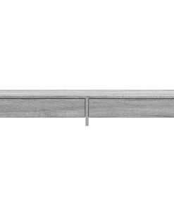 vidaXL Monitorständer mit Schubladen Grau Sonoma 100x27x15 cm