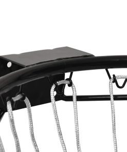 vidaXL Basketballring Schwarz 39 cm Stahl