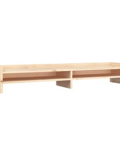 vidaXL Monitorständer 100x24x16 cm Massivholz Kiefer