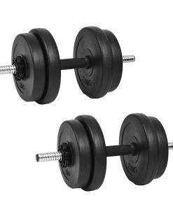 vidaXL Hantelset 14-tlg. 20 kg