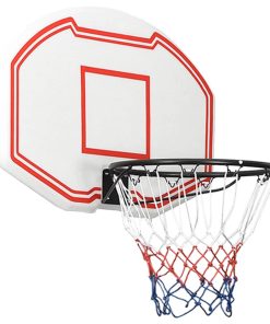 vidaXL Basketballkorb Weiß 90x60x2 cm Polyethylen