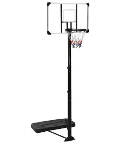 vidaXL Basketballständer Transparent 256-361 cm Polycarbonat