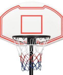 vidaXL Basketballständer Weiß 237-307 cm Polyethylen