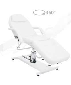 vidaXL Massagetisch Weiß 180x62x(87-112) cm
