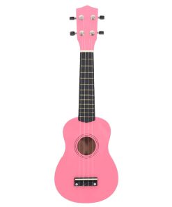 vidaXL Sopran-Ukulele-Set mit Tasche für Kinder Rosa 23"