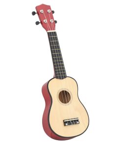 vidaXL Sopran Ukulele Set für Kinder mit Tasche Helles Holz 23"