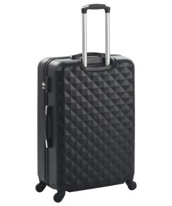 vidaXL Hartschalen-Trolley-Set 3 Stk. Schwarz ABS