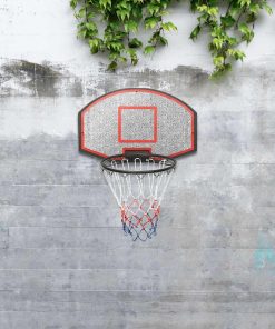 vidaXL Basketballkorb Schwarz 71x45x2 cm Polyethylen