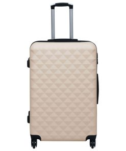 vidaXL Hartschalen-Trolley-Set 2 Stk. Golden ABS