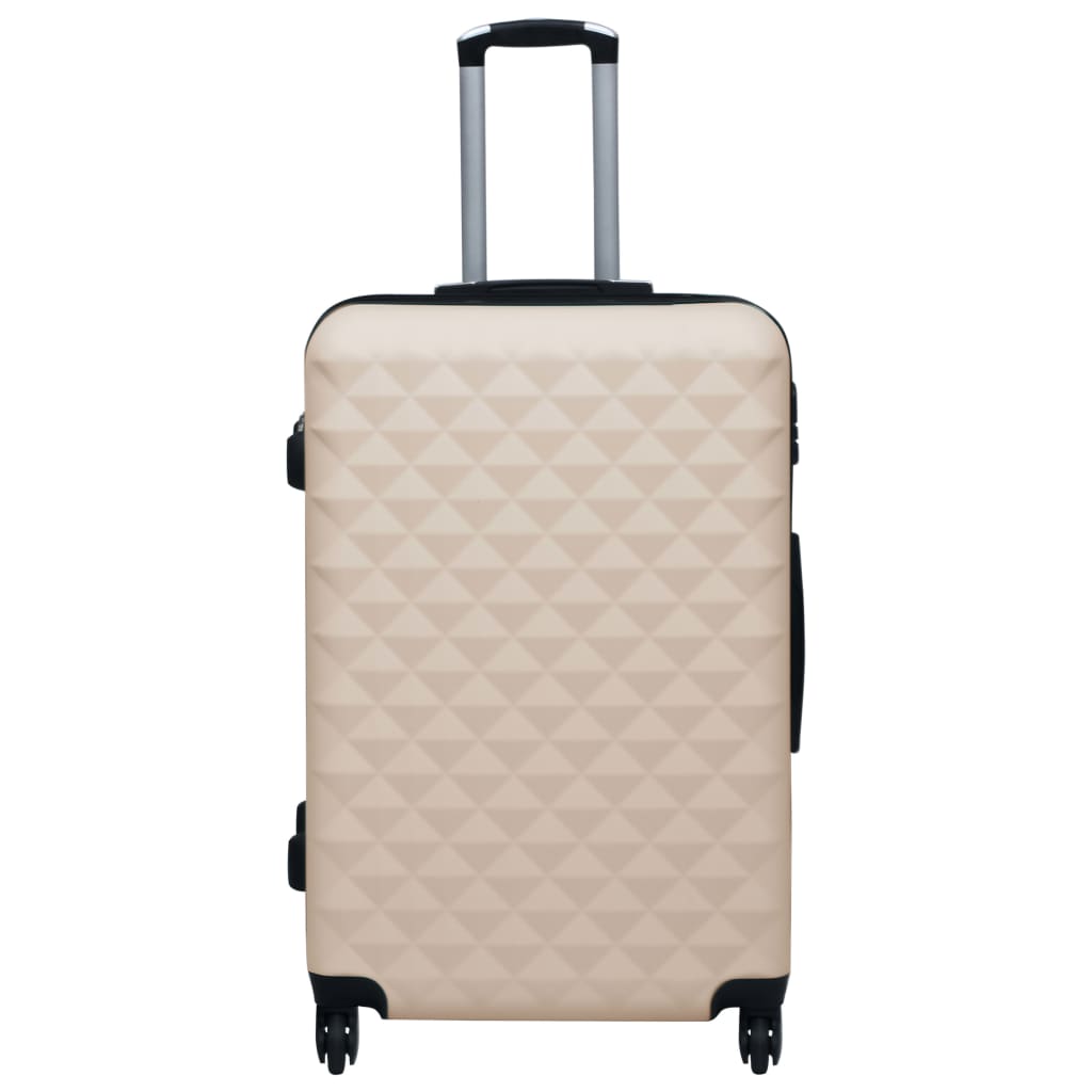 vidaXL Hartschalen-Trolley-Set 2 Stk. Golden ABS