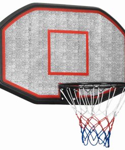 vidaXL Basketballkorb Schwarz 109x71x3 cm Polyethylen