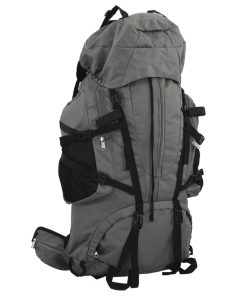vidaXL Wanderrucksack Grau 80 L Oxford-Gewebe