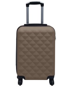 vidaXL Hartschalen-Trolley-Set 2 Stk. Braun ABS