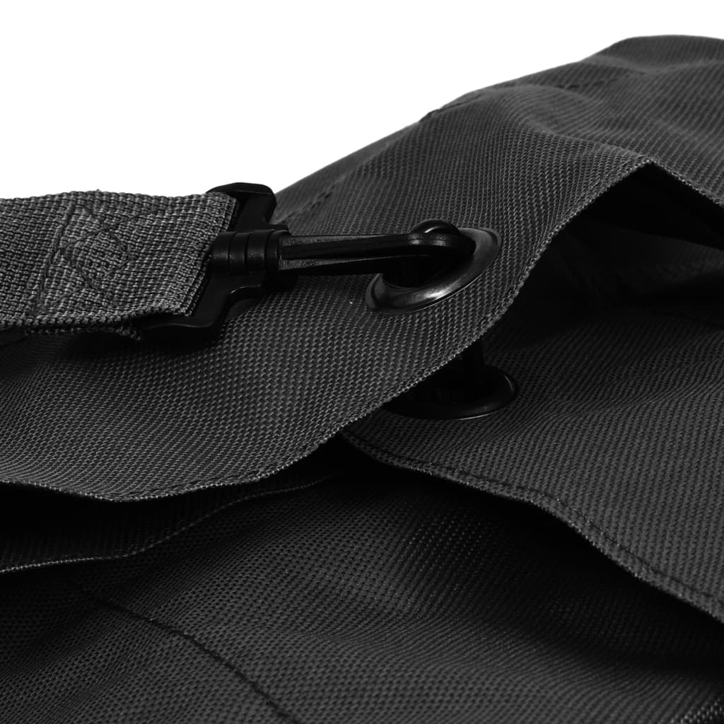 vidaXL Seesack Armee-Stil 85 L Schwarz