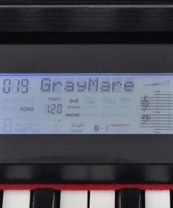 vidaXL Digitalpiano mit 88 Tasten und Pedalen Schwarz Melaminplatte