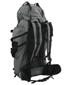 vidaXL Wanderrucksack Grau 100 L Oxford-Gewebe
