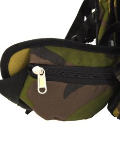 vidaXL Wanderrucksack Grün Tarnfarben 100 L Oxford-Gewebe