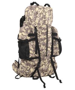 vidaXL Wanderrucksack Kamelbraun Tarnfarben 100 L Oxford-Gewebe