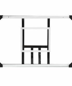 vidaXL Basketballkorb Transparent 71x45x2,5 cm Polycarbonat