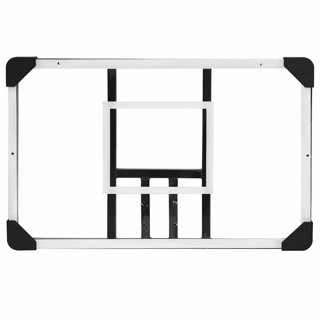 vidaXL Basketballkorb Transparent 71x45x2,5 cm Polycarbonat