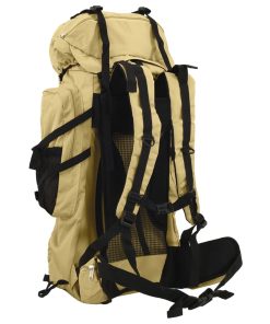 vidaXL Wanderrucksack Khaki 80 L Oxford-Gewebe