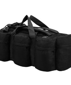 vidaXL 3-in-1 Seesack Armee-Stil 45 L Schwarz