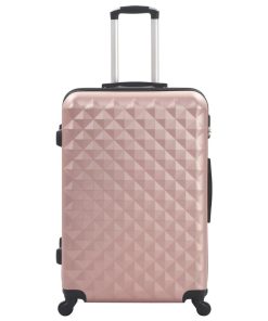 vidaXL Hartschalen-Trolley-Set 3 Stk. Roségold ABS