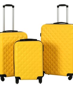 vidaXL Hartschalen-Trolley-Set 3 Stk. Gelb ABS