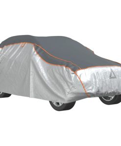 vidaXL Autoabdeckung für SUV Hagelschutz Voll M Grau & Silbern