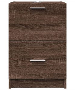 vidaXL Waschbeckenunterschrank Braun Eichen-Optik 40x37x59 cm