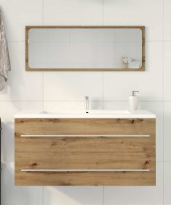 vidaXL Waschbeckenunterschrank Artisan-Eiche 100x38,5x48 cm