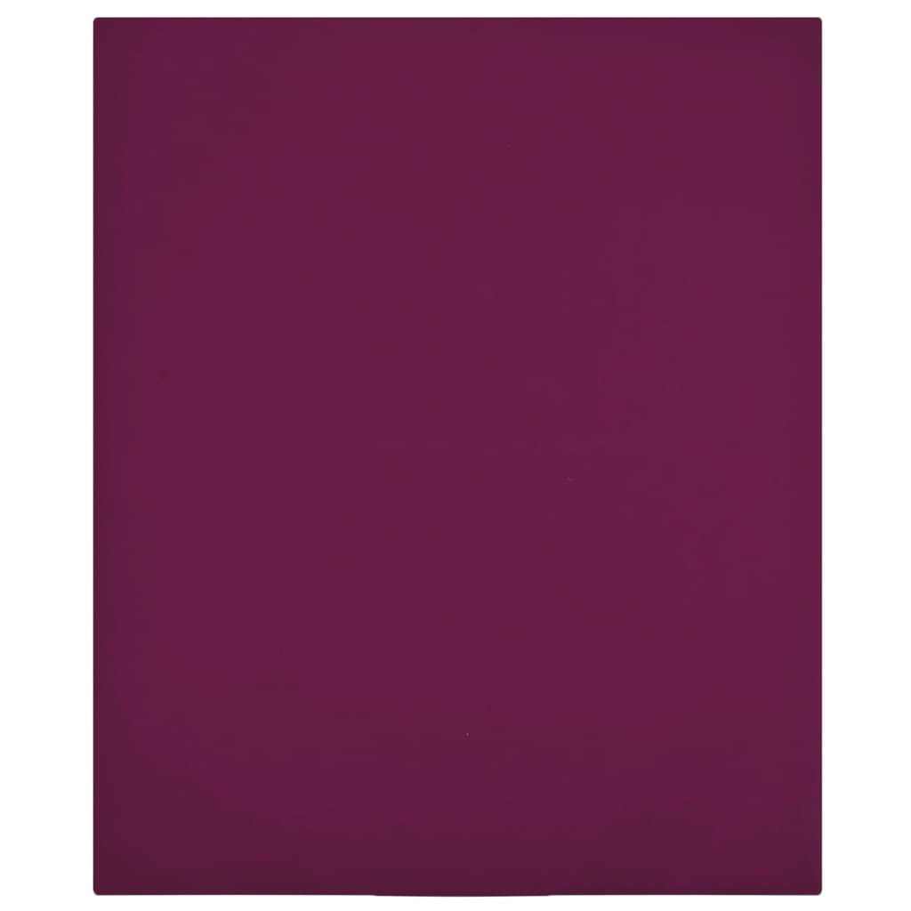 vidaXL Spannbettlaken 2 Stk. Jersey Bordeauxrot 90x200 cm Baumwolle