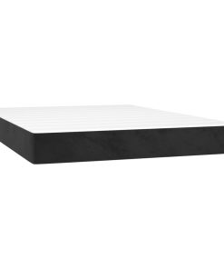vidaXL Taschenfederkernmatratze Schwarz 140x200x20 cm Samt