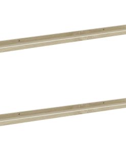 vidaXL Wandregale 2 Stk. Weiß und Sonoma-Eiche 80x9x3 cm