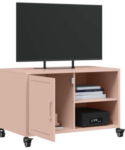 vidaXL TV-Schrank Rosa 68x39x43,5 cm Stahl