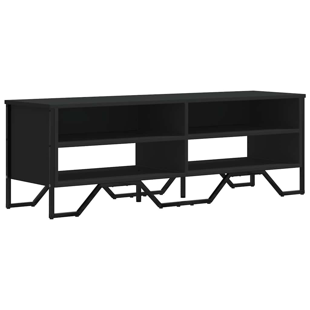 vidaXL TV-Schrank Schwarz 122x34x41 cm Holzwerkstoff - Image 4