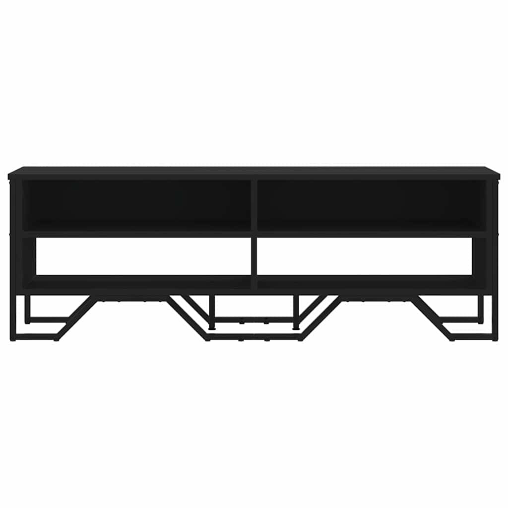 vidaXL TV-Schrank Schwarz 122x34x41 cm Holzwerkstoff - Image 3