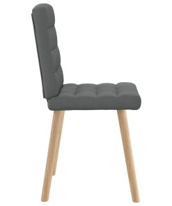 vidaXL Esszimmerstühle 6 Stk. Dunkelgrau Stoff